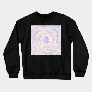 Diamond Swirl of Diamond Unicorn Dots Pattern Crewneck Sweatshirt